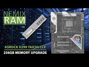 X299 TAICHI CLX Motherboard Memory Upgrade Installation Tutorial