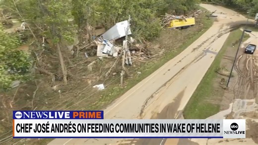 Chef José Andrés, founder of World Central Kitchen, joins ABC News' Linsey Davis as his kitchen works to feed affected areas in the wake of Hurricane Helene. "We have our hands very full," Andrés tells Davis. | ABC News Live