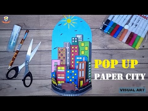 POP UP PAPER CITY | 3D PAPER CITY | ART AND CRAFT