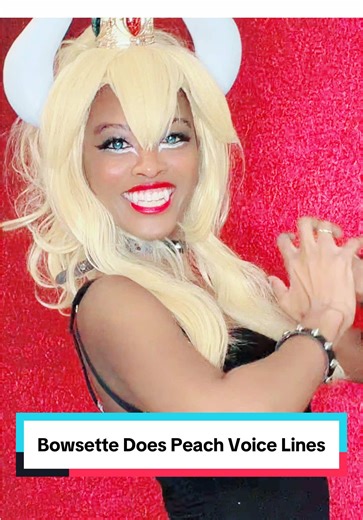 Bowsers Does Peaches Voice Lines😂#bowsette #bowsettecosplay #nintendo #princesspeach #princessyuna