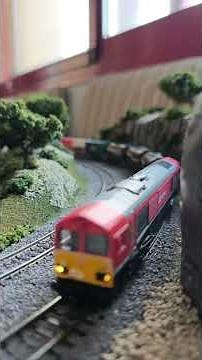 TT 120 Class 66 Freight Train Meets HST at Little Grenville