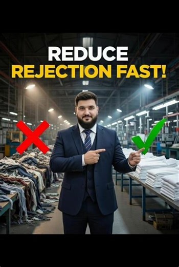 How to Reduce Rejection in Garments Industry |Practical Factory Tips in Hindi || Urdu #viral #shorts