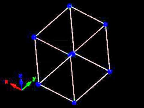 Crystallography: Orthorhombic-I lattice. One of the 14 Bravais lattices
