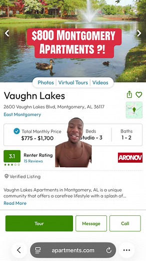 Montgomery this is what you have to show for? #montgomeryalabama #apartmenttour