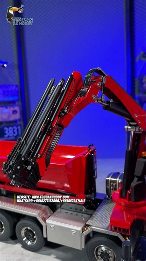 The 1/14 scale 10x10 770S RC hydraulic crane dump truck with differential lock and rear axle lift