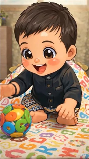 Engr toon Happy Baby Cartoon | Cute 3D Baby Playing and Smiling | Kids Cartoon #cartoonvideo