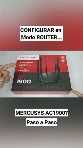 CONFIGURAR Router MERCUSYS AC1900 en Modo ROUTER(Muy fácil)