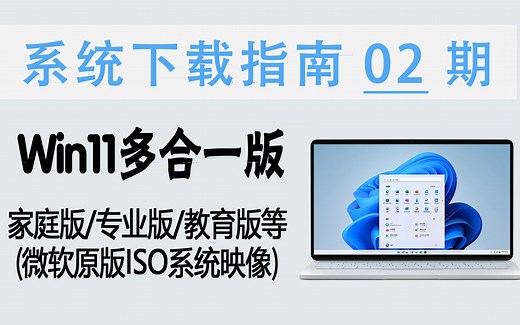 教程 | Windows 11 家庭版/专业版/教育版/专业工作站版原版ISO映像 (微软官网下载、纯净安全、原版无精简)【系统下载指南 02期】