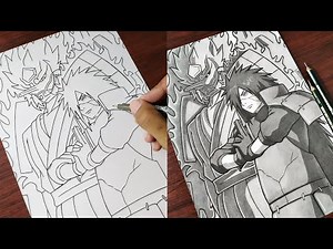 How to Draw "Madara Uchiha With Perfect Susano'o" | Step by Step (Tutorial) - Naruto Shippuden