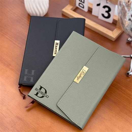 Personalized Leather Notebook, Custom Name Journal, Monogram Notebook, Custom Engraved Journal, Travel Notebook, Gift for Men Women - Etsy