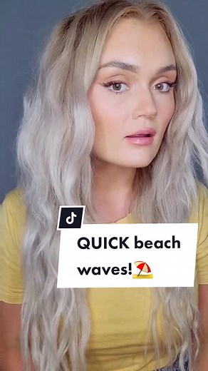 it took me under 5 minutes for beach waves without a waver! #CompleteMyLook #hairhacks #hairtututorial #beautyfyp