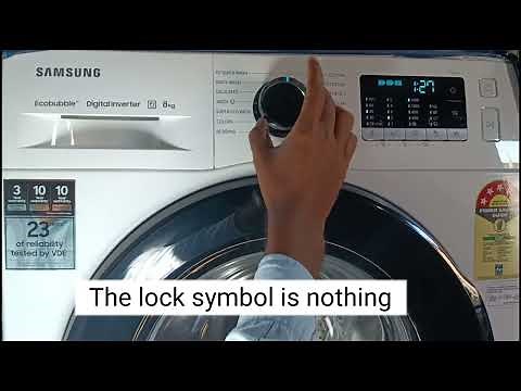 How to Remove lock symbol From Samsung washing machine |Child lock remove Samsung washing machine