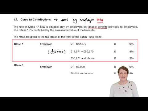 ACCA TX-UK FA2025 Chapter 11 National Insurance Contributions (NIC) - ACCA TX-UK Lectures