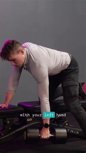 Reinforce shoulder health and build a thicker back with single arm dumbbell rows.