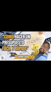 2.3K views · 57 reactions | Cómo hacer un presupuesto? Aquí les dejo...