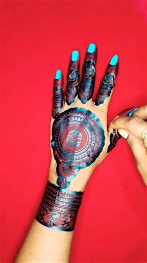 tried affordable meesho mehndi sticker #mehandi #henna #viralvideo #trending #bridal #song #sticker