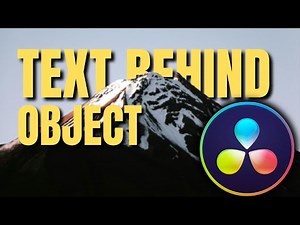 How To Add Text Behind Objects In Davinci Resolve