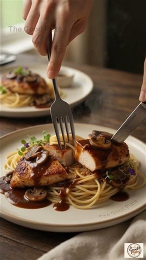This Chicken Marsala Pasta Technique Will Blow Your Mind! 🤯🍗 #shorts