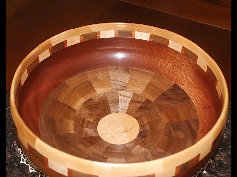 Woodturning a Large Sapele & Walnut Bowl