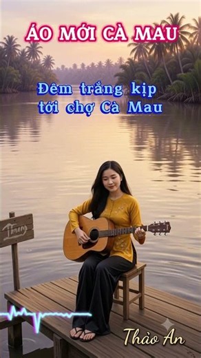 Áo Mới Cà Mau (Thanh Sơn) -Thảo An | Solo Guitar Miền Tây ngọt ngào tình cảm #short #guitar # #viral