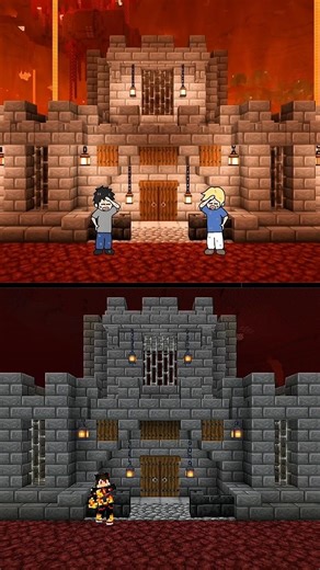 My First Time in the Nether... What Could Go Wrong? #shorts