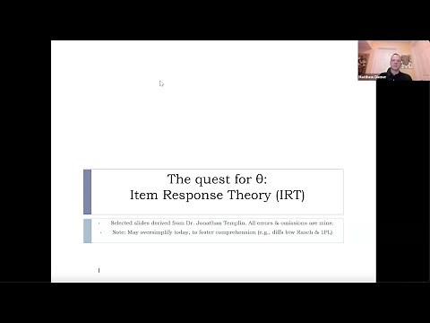 Understanding Item Response Theory (IRT): Key Concepts & Applications with Matthew Diemer