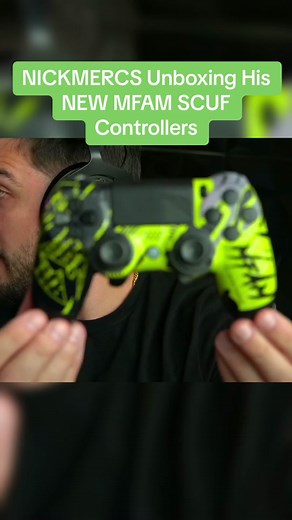 Nickmercs Unboxing His Newly Designed #MFAM SCUF Controllers 😮‍💨 (link in bio 😉) #nickmercs #mfamcontent #scufgaming #fyp