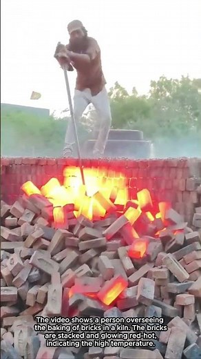 Traditional Brick Firing Inside a Brick Kiln