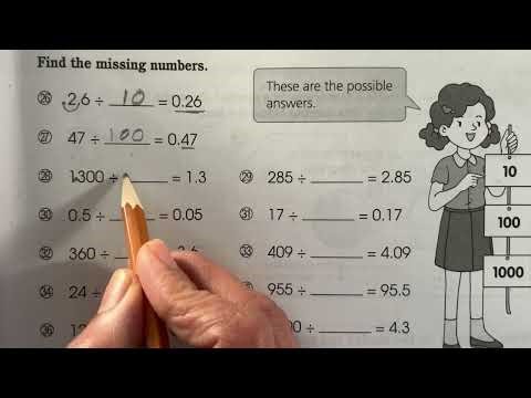 Decimal division / grade 5
