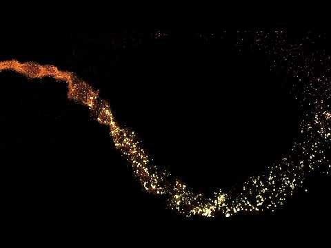 Golden Particles Pixie Dust Animation Trail l BLACK SCREEN 1080P