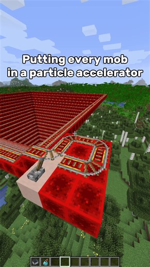Putting every mob in a particle accelerator #minecraftmemes #minecraft #minecrafter