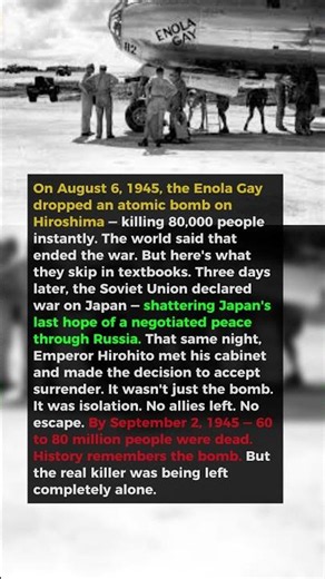 They Never Taught You This In School — The Real Reason WW2 Ended