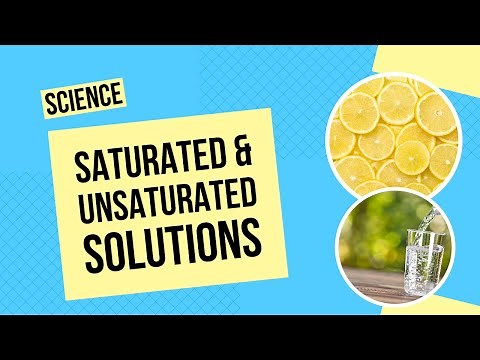 Saturated and Unsaturated Solutions | Science Lesson