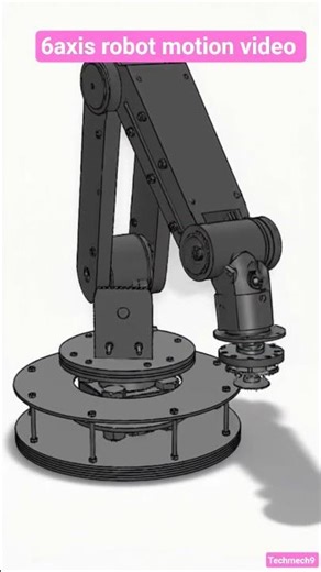 6 axis robot motion video 📌 #mechanicalengineering #engineeringshorts #robotics #robot #design