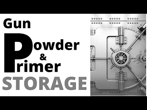 Storage of you gunpowder and primers.