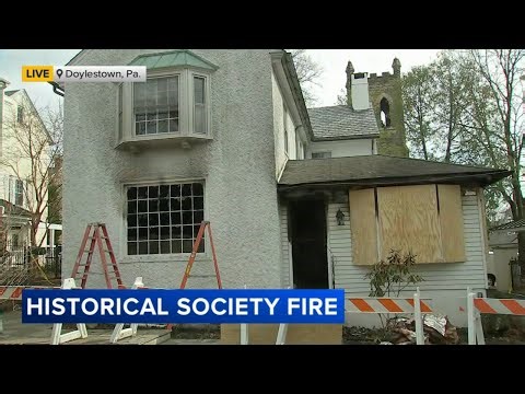 Fire breaks out at Doylestown Historical Society building in Bucks County