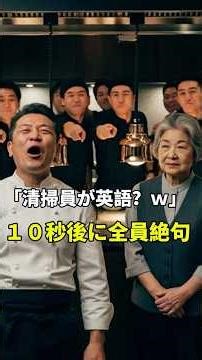 「清掃員のくせに英語？ｗ」と70歳の老女をバカにする料理長。だが王子の放った“衝撃の一言”に会場全体が絶句した、老婆の“驚愕の正体”とは…！｜感動の人生のたび#shorts #スカッとする話