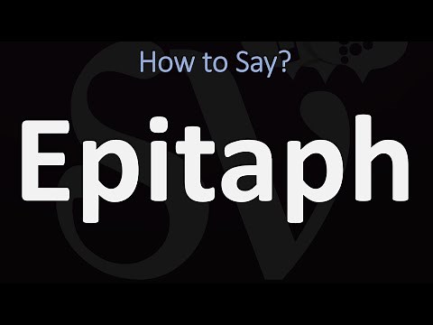 How to Pronounce Epitaph? (CORRECTLY)