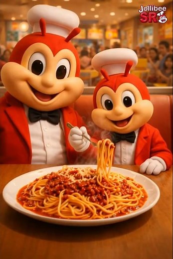 Jollibee and Mini’s Crazy Spaghetti Dance Challenge — Super Funny! 🐝🍝