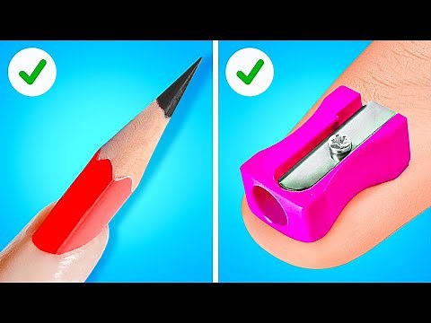 GENIUS SCHOOL HACKS 📝 Easy Crafts and Hacks For Back To School! by 123 GO!