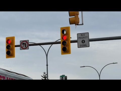 Another Catch of the Bus Priority Signal - Helmcken Rd at Highway 1 (View Royal)