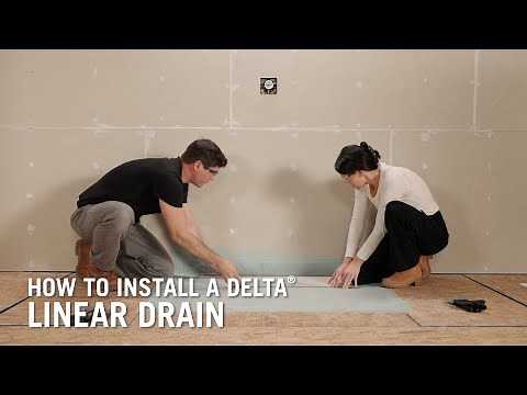 How to Install a Delta® Linear Drain