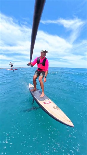 Summer Down Wind Foiling ☀️🌊 # #surf downwindfoiling #foilboarding #foiling