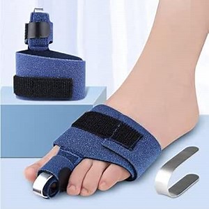 Hammer Toe Straightener and Corrector Kit - Toe Splint for Women and Men with Toe Straps, Compression Foot Wrap, Straighteners for Curled Toes, and Broken Toe Support.