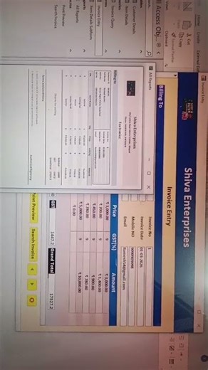 Invoice maker in MS Access ✅🔥. #access #excel