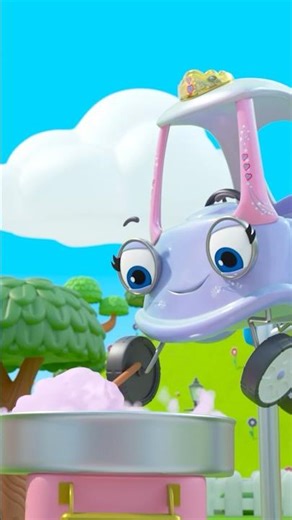 Cotton Candy Disaster 🙈 #LetsGoCozyCoupe #shorts