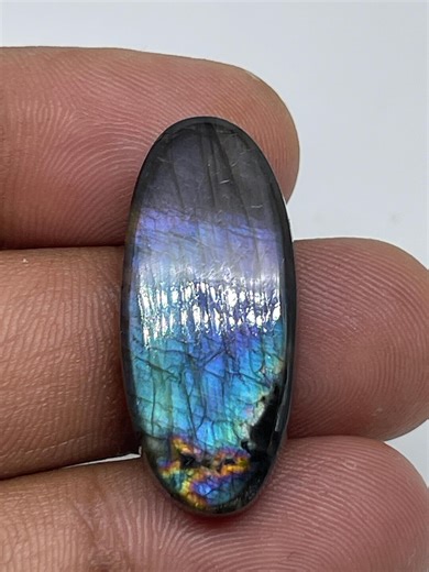 Natural Purple Labradorite Oval Cabochon, Gemstone for Jewelry Making (30x13x6 Mm) - Etsy