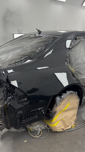 That’s the shell done👌🏼✨ #respray #bodyshop #manchester #paintshop #nwc #customcars #bodywork #modifiedcars #northwestcustoms | North West Customs