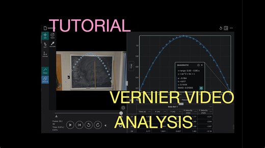 Tutorial; Vernier Video Analysis