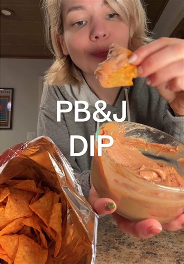 Replying to @lyss this will forever reign supreme #pbandjdip #peanutbutterjelly #doritos #weirdfoodcombos #pregnancycravings